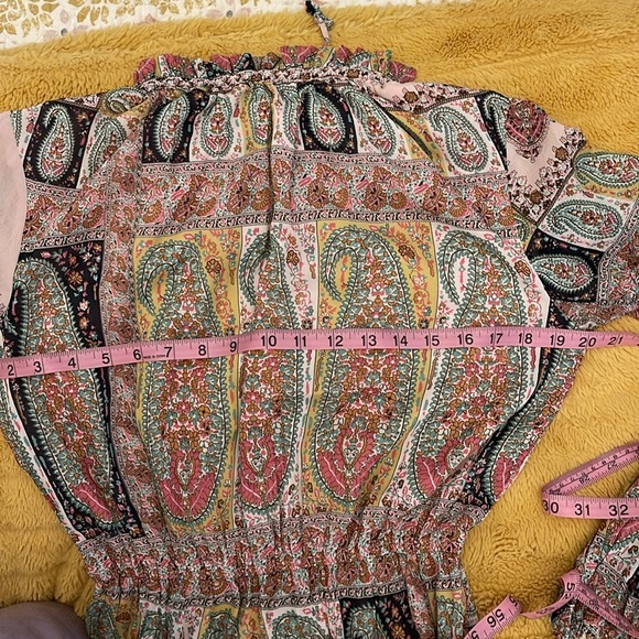 ILLA ILLA Woman’s Paisley Boho Print Maxi Dress. Size: Small Preloved - Picture 13 of 13